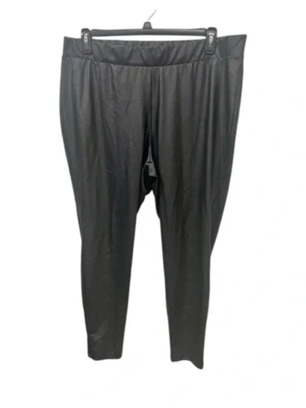 Torrid Black Faux Leather Leggings Size 3 Stretch Plus Size Womens High Waist Pa